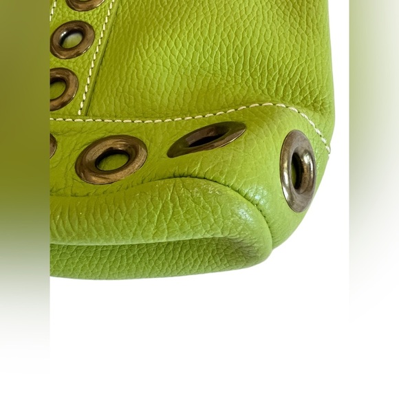 Isabella Fiore Bright Green Genuine leather shoulder bag with pouch - Picture 4 of 14